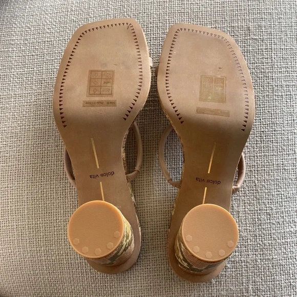 Trending Animal Print NWOT Dolce Vita Noles Blush snake sandals 🤩 - Picture 6 of 11